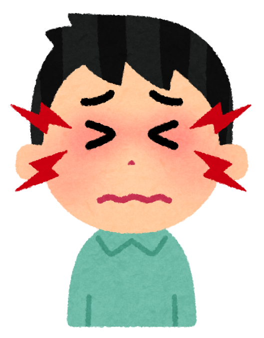 目 鼻 耳 口が痛い人のイラスト 男性 かわいいフリー素材集 いらすとや