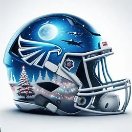 Air Force Falcons Christmas Helmets