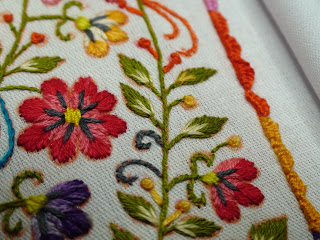 Decorative border design featuring intricate floral and scrollwork, perfect for your next embroidery project