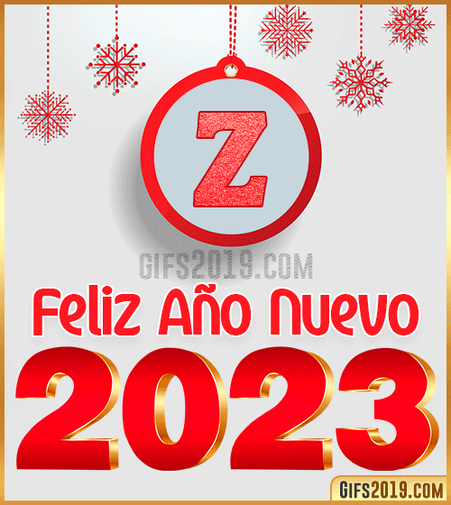 Z feliz año nuevo 2023 gif
