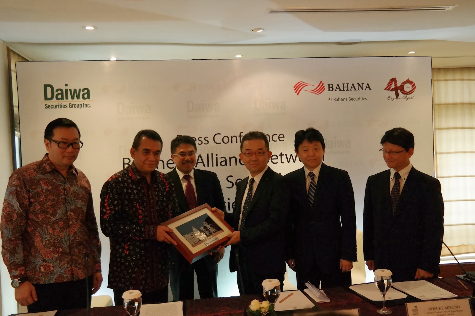 PANDA JAJAN: CAPITAL MARKET - Bahana Securities Signs for a Business  Alliance with Daiwa Securities