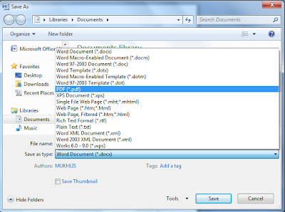 Cara Merubah Word Ke PDF Tanpa Software Tambahan