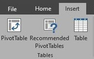 how to make a table in excel