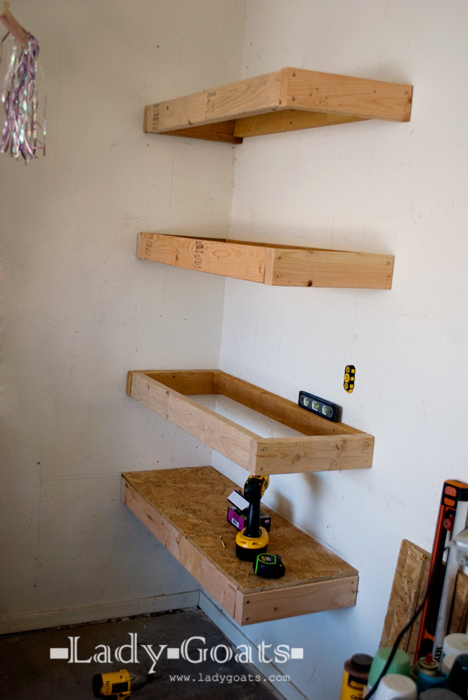 Diy Garage Shelves 2x4 Operation organize garage: one