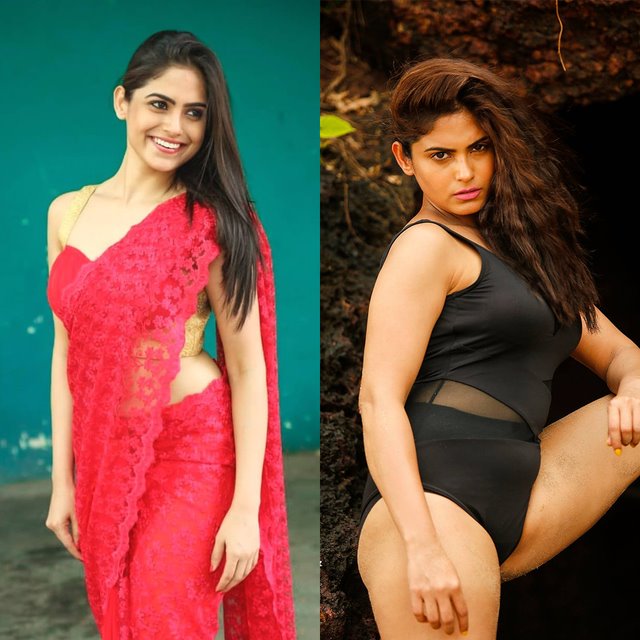 Naina Ganguly saree vs bikini indian actress