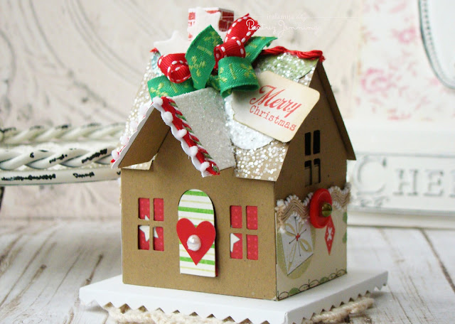 House-shaped Customized Cardboard Boxes for Christmas