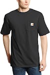 Carhartt Men's K87 Workwear Short Sleeve T-Shirt (Regular and Big & Tall Sizes), Black, 5X-Large