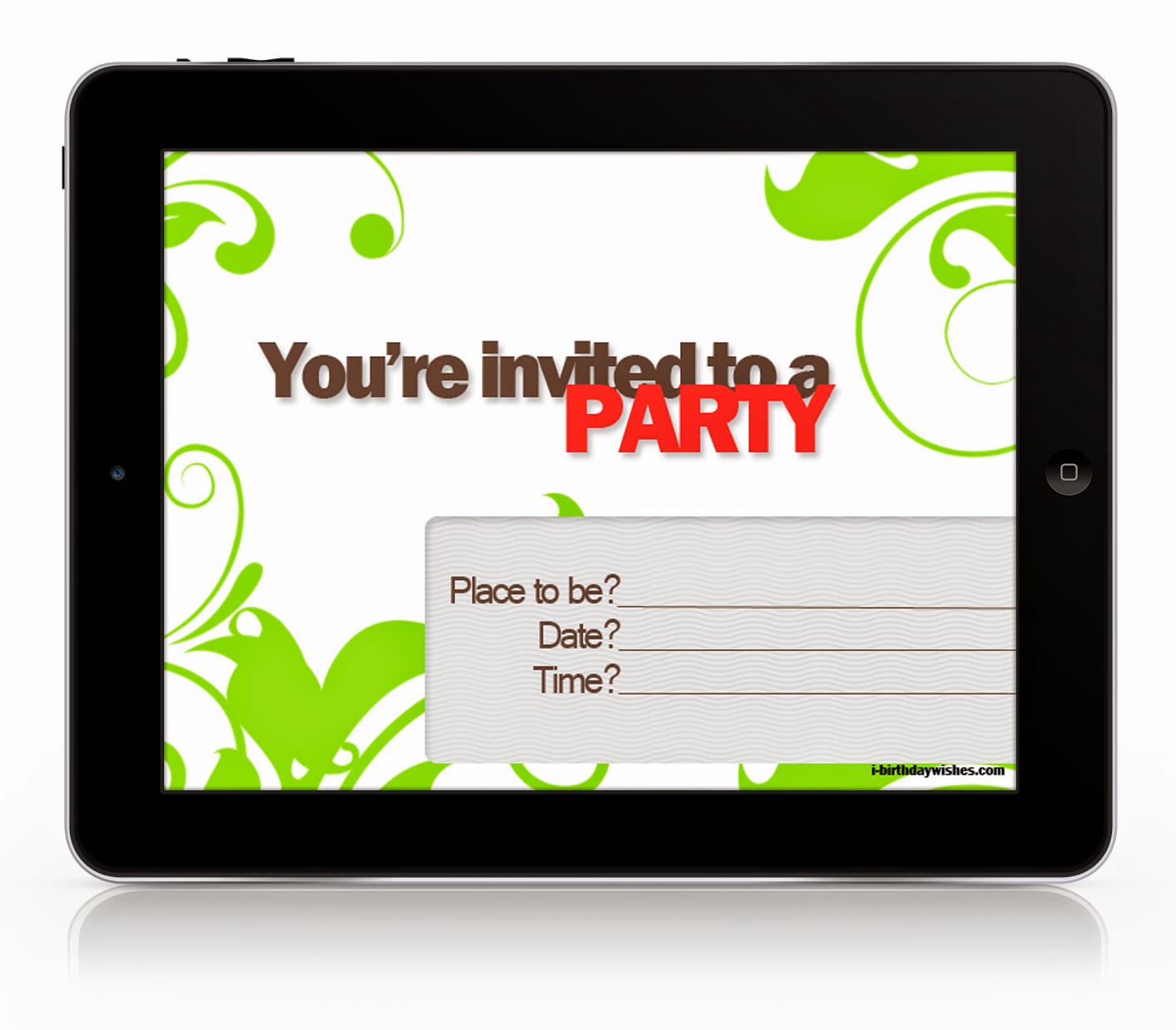 Birthday party invitations