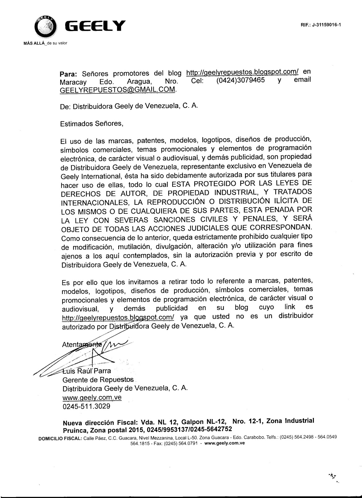 La Carta Comercial: Carta de reclamo