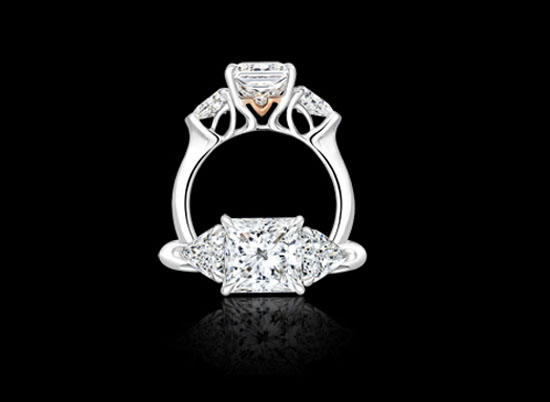 Modern Brilliant Princess Cut Diamonds