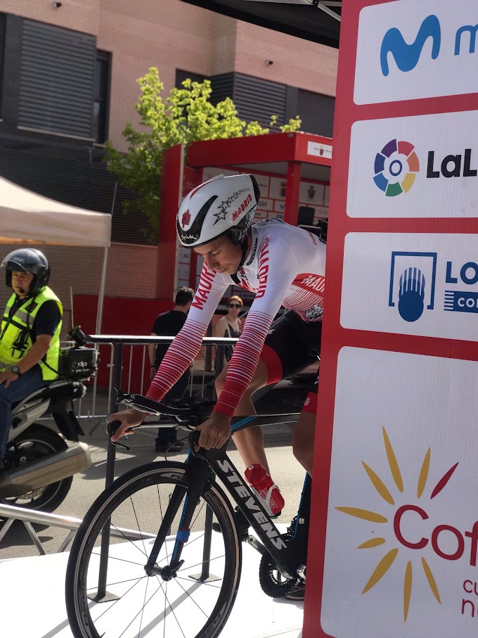 Rodrigo Alonso (Tenerife Bike Point Pizzería Española) remató décimo en la contrarreloj Sub23 del Campeonato de España