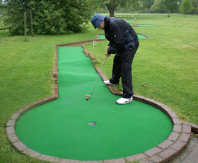 Minigolf competition in Stratford-upon-Avon, Warwickshire