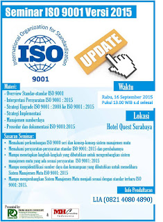 Event Seminar ISO 9001 2015 Surabaya