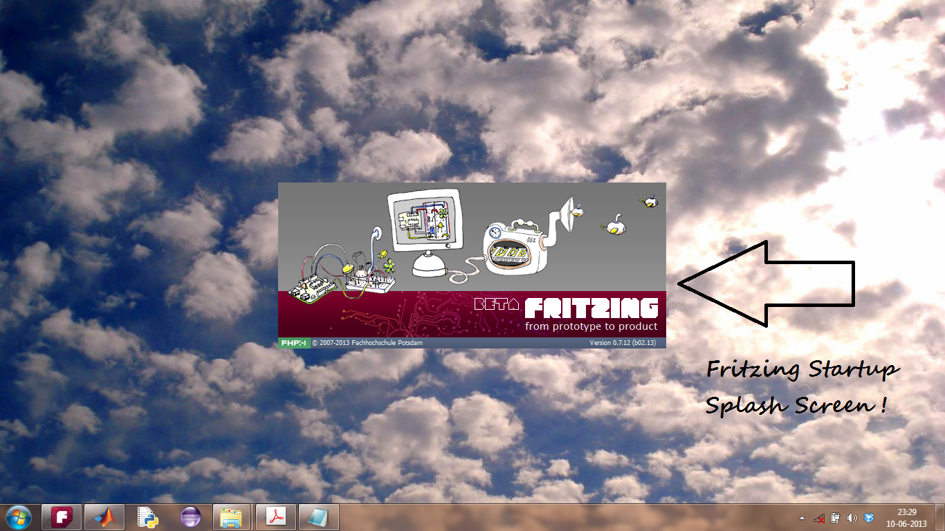 Fritzing Software Splash Screen