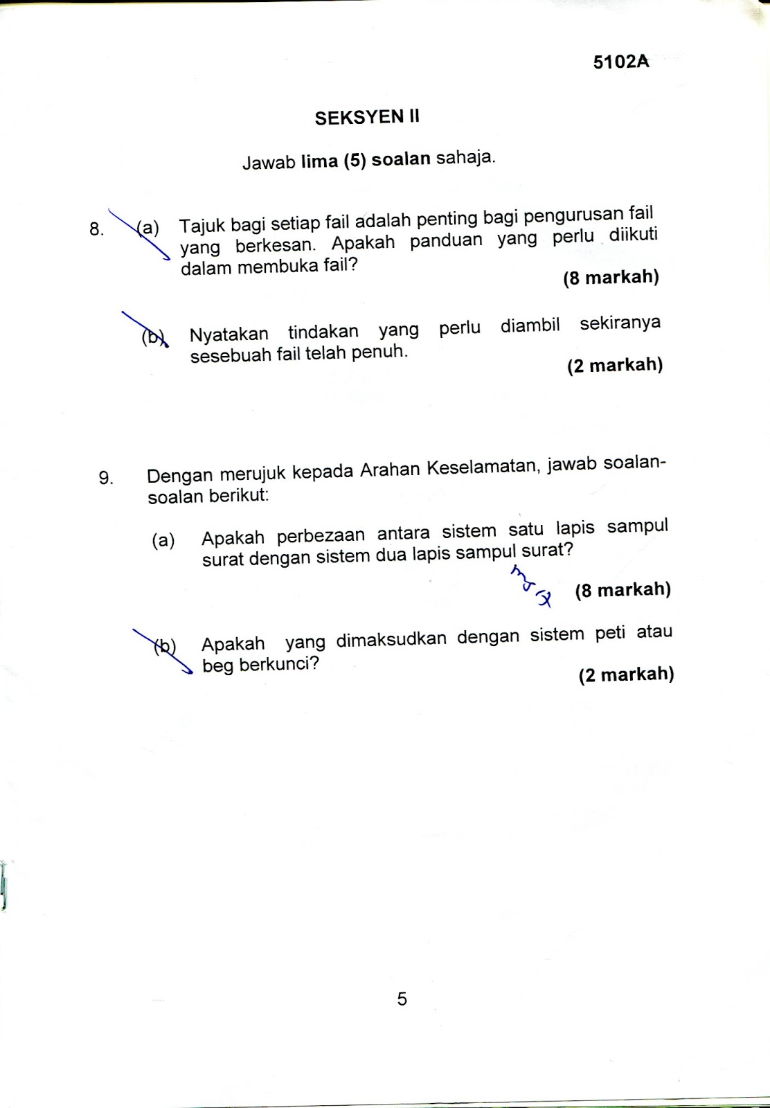 Soalan Perintah Am Dan Arahan Perbendaharaan - Persoalan s