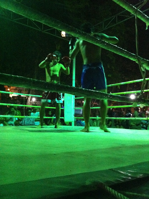 Thai boxing, Jungle bar, Ao Phai, Koh Samet, Thailand 