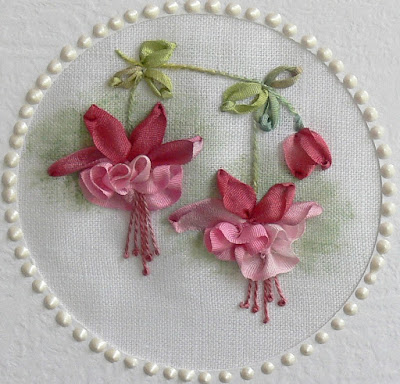 Silk embroidery ribbon