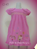 dress pesta anak warna ungu