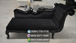 Kursi Sofa Ukir Hitam