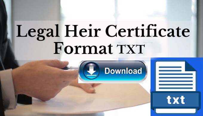 legal Hair Certificate Tehsildar