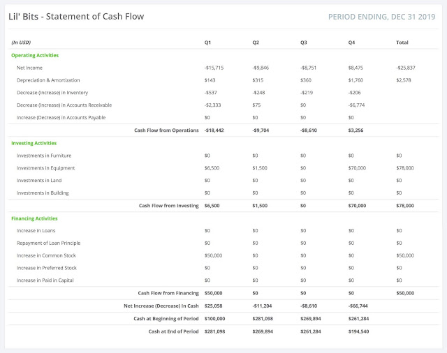 Cash Flow Statement Format 01