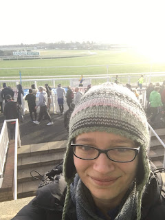 At the racecourse before the start of the run