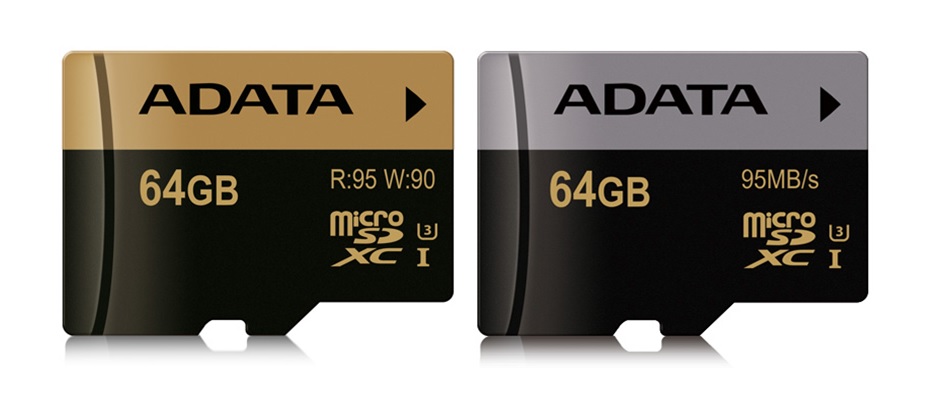 ADATA XPG and Premier Pro microSDHC/SDXC UHS-I U3 Cards