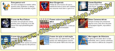 Divulgação de blogs e sites