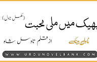 Bheek Mein Mili Mohabbat by Tawasul Shah Novel Complete Pdf 
