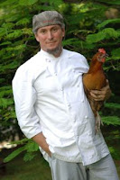 Michael Schwartz and a chicken