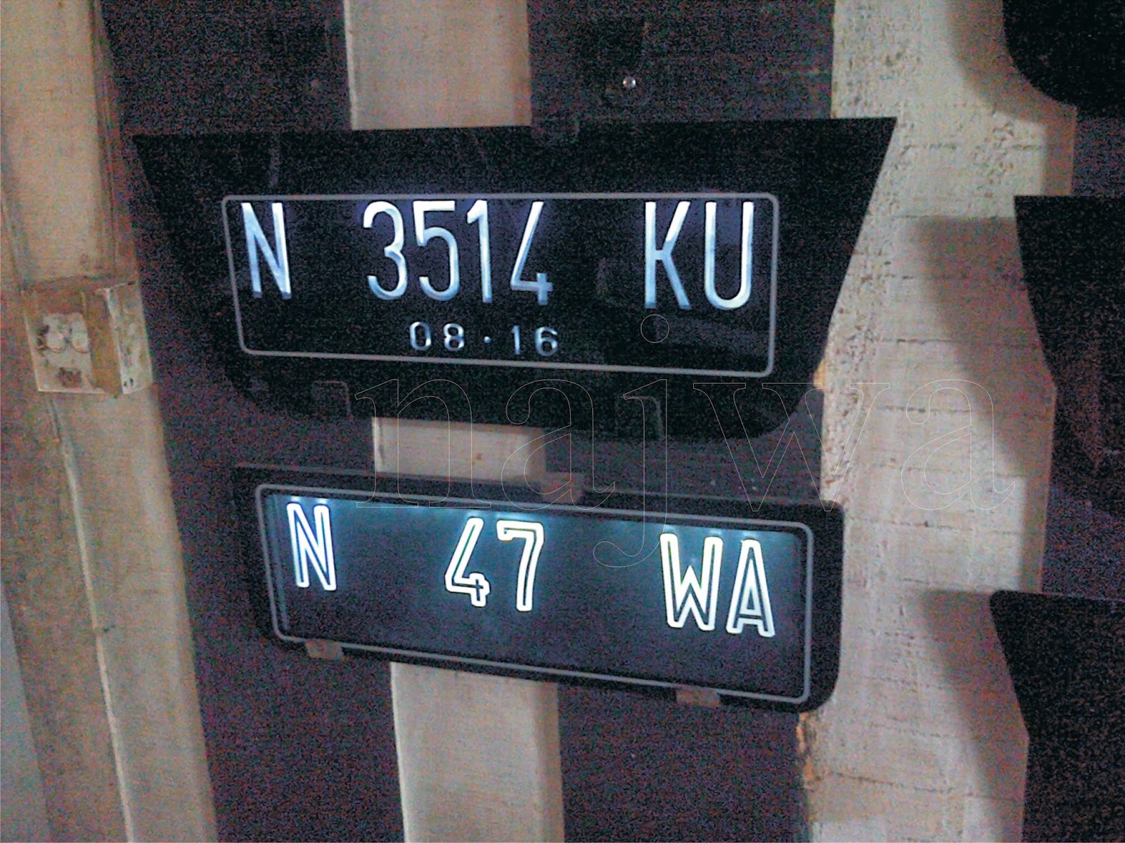 Variasi Plat Nomor Najwa NAJWA