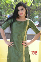 Akshitha cute beauty in Green Salwar at Satya Gang Movie Audio Success meet ~  Exclusive Galleries 015.jpg