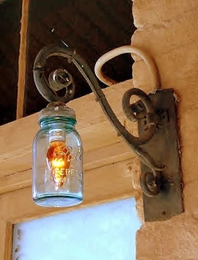 4. Mason Jar Light Post