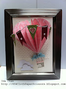 Paper hot air balloon 3D project by Ida Chan, Stampin Up! Vancouver (dhotairballoon idachan)