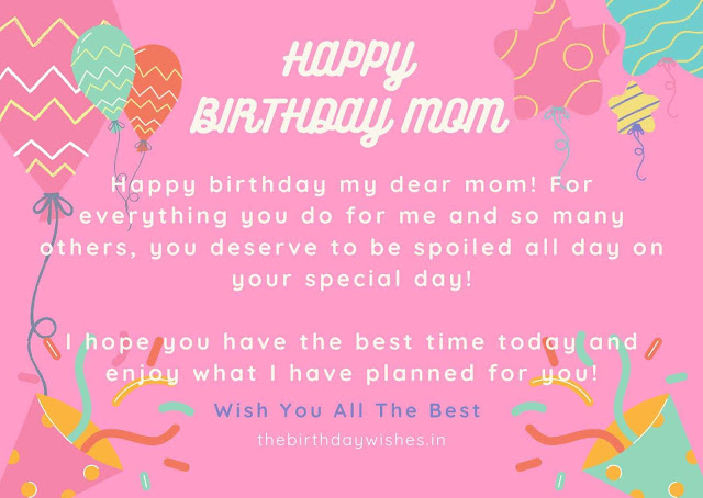 Happy Birthday Wishes For Mom From Son