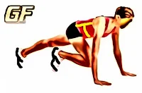 Variasi latihan plank knee tuck