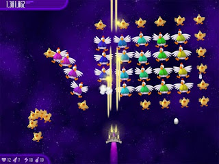 لعبة حرب الفضاء هجوم الفراخ Chicken Invaders 4 للاطفال