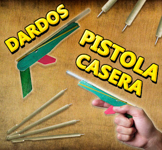 Mini Pistola de Dardos Casera