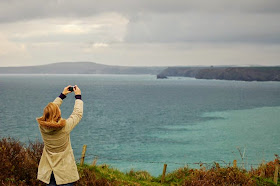 Clare Willcocks at Godrevy Cornwall