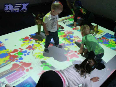 interactive floor projector, interactive games, live systems, interactive kids games