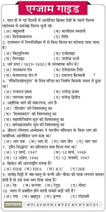 Rajasthan Current Gk In Hindi Pdf