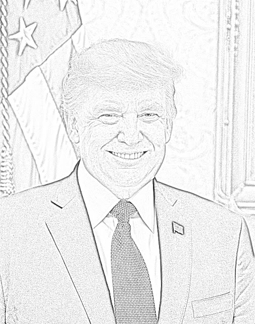 President Donald Trump coloring.filminspector.com