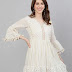 Off-White self- Design fit & flare Dress