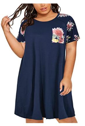 Raglan Short - Women's Floral Print Raglan Short Sleeve | Wedding Dress