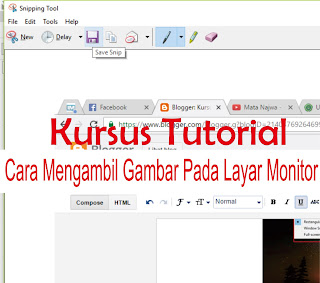 2 langkah mengambil gambar pada layar monitor