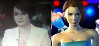 Shinta Puspitasari (TV One) dan Jill Valentine (Resident Evil)