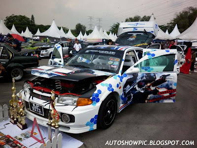 Modified Wira Evo 3 Autoshow car