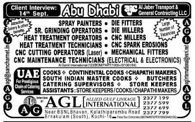 Abu Dhabi vacancy in Spray Painters