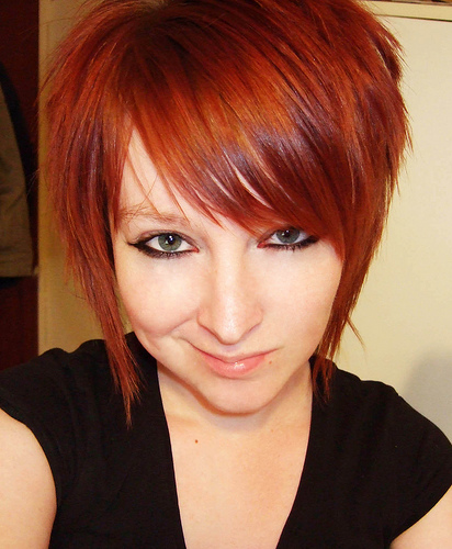 short hair updos 2011. dark red hair color pictures.
