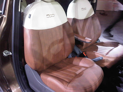 US Fiat 500 Lounge Seats - First North American image